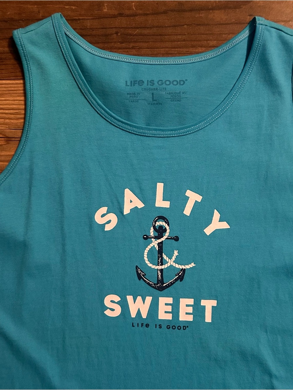 Women’s Life is Good Tank Top. - Picture 2 of 5